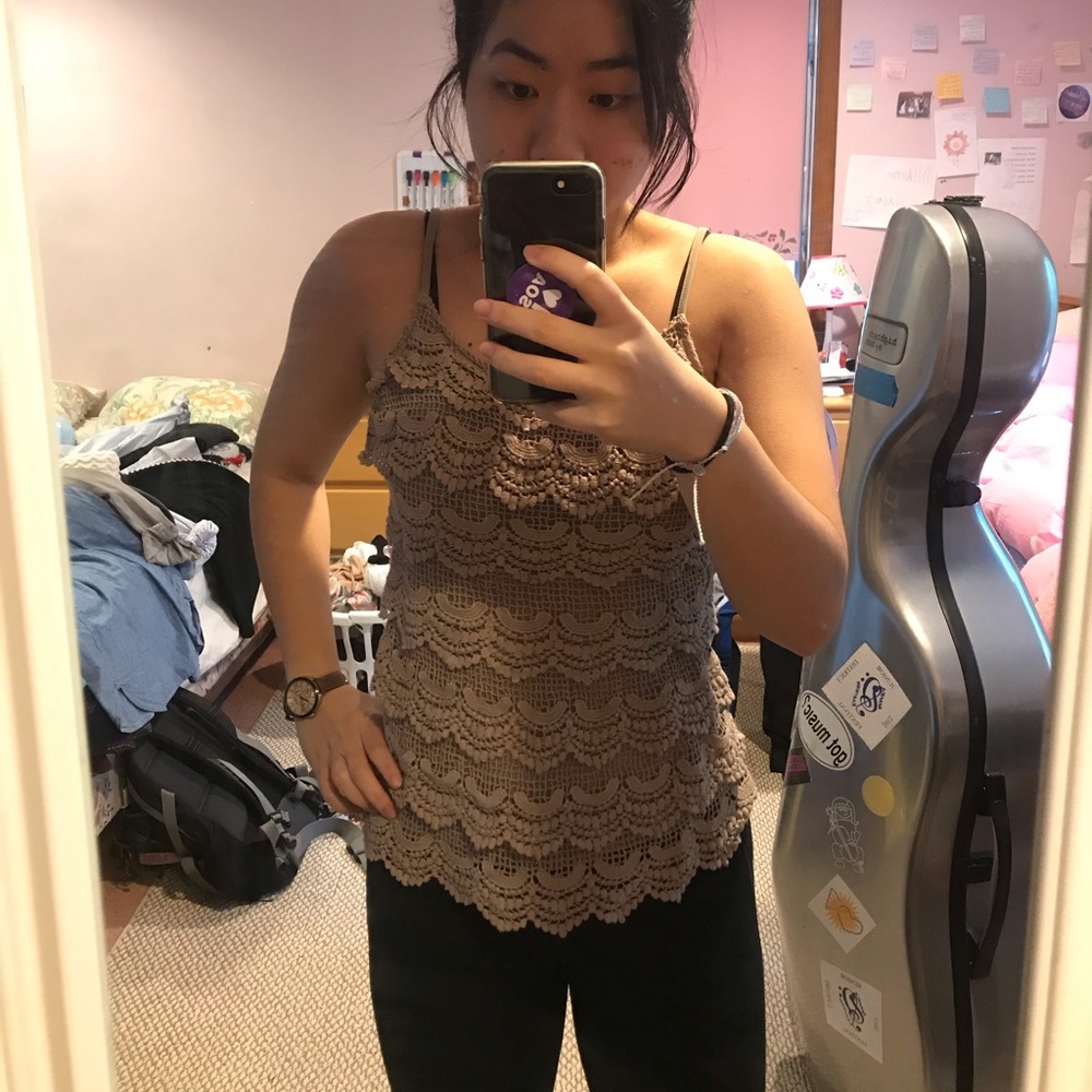 Lace tank top